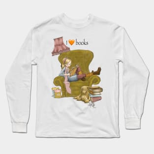 I love books Long Sleeve T-Shirt